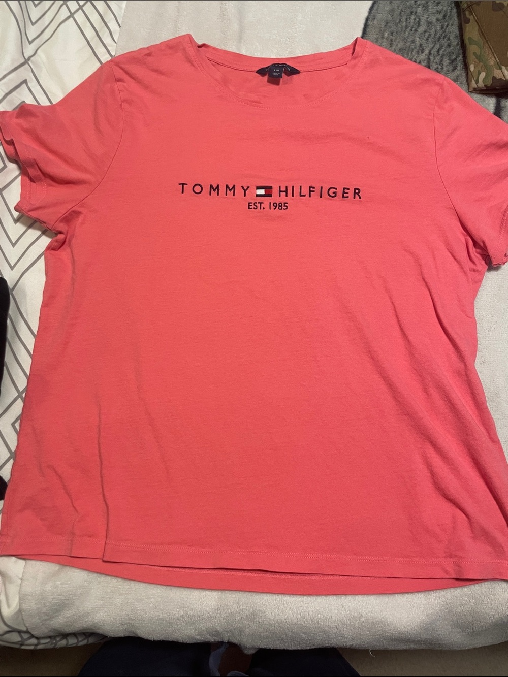 Tommy Hilfiger Coral Logo Short Sleeve Tee